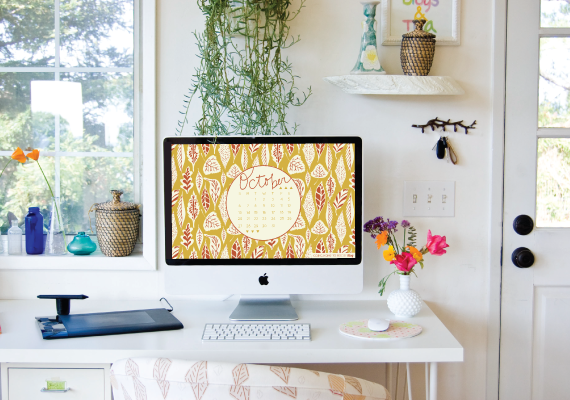 Bonnie Christine's October-inspired desktop wallpaper